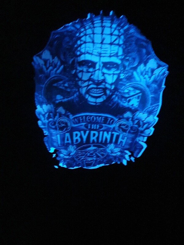 Glow in the dark White to blue