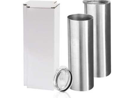 20oz silver tumbler