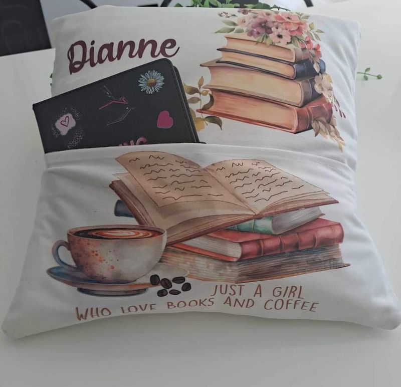 SHORT PLUSH Sublimation book holder Polyester Covers Full-White Pillow Case