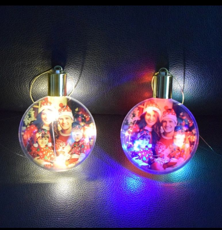 Sublimation Chirstmas Light LED Pendant Decoration