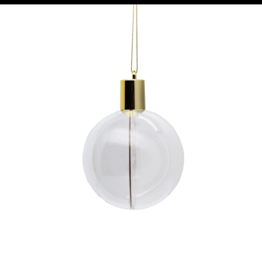 Sublimation Chirstmas Light LED Pendant Decoration, Shape: Round