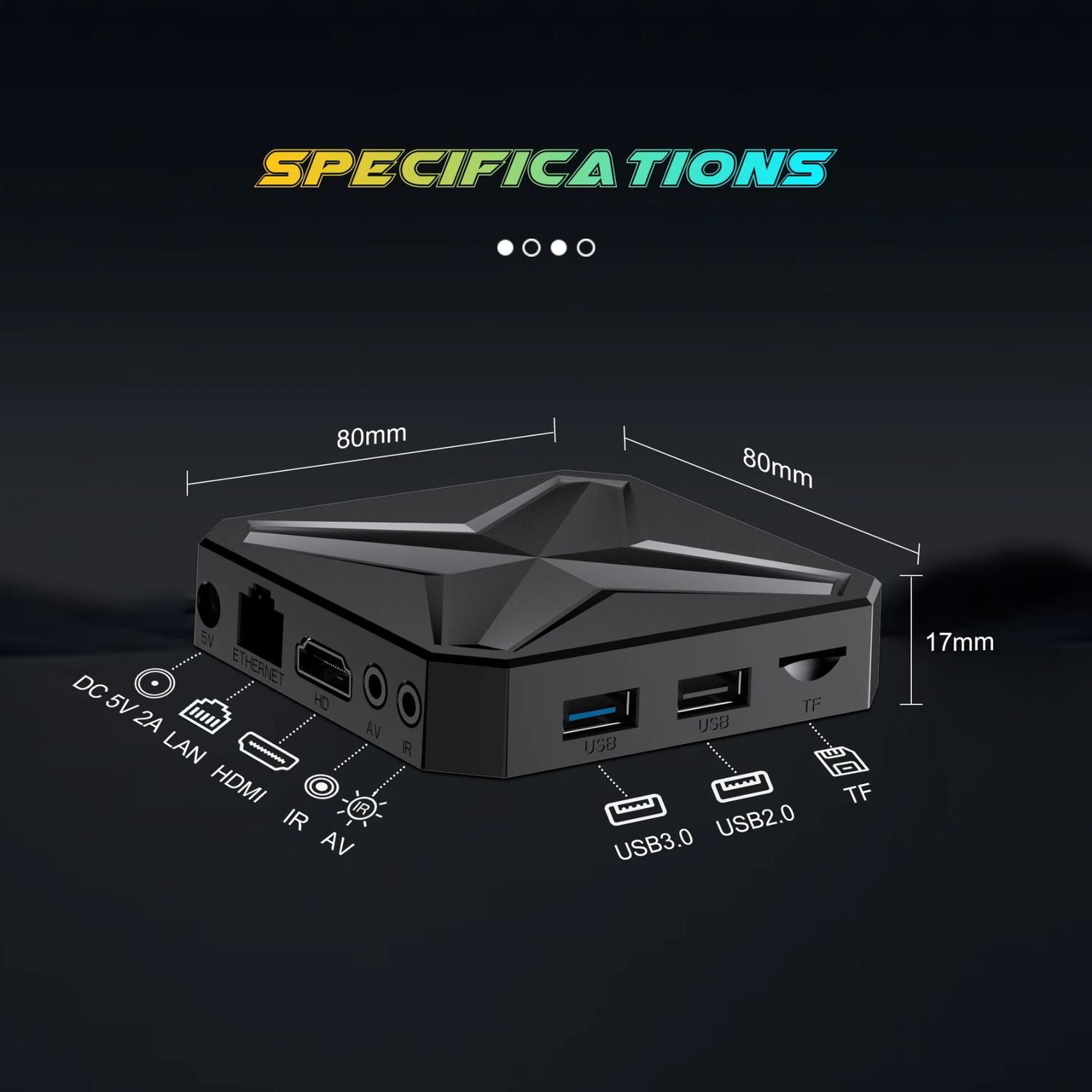 Square android tv 2x usb opt I ons