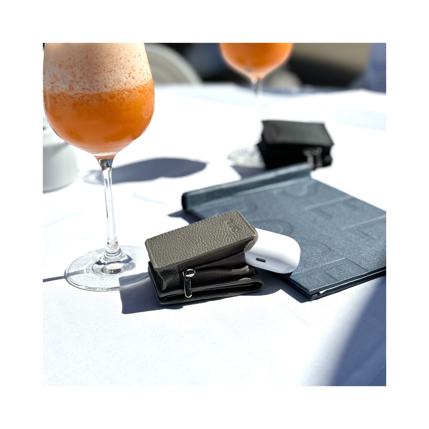 MINI airpod wallet - shades of black