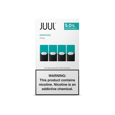 JUUL Pods 5% Menthol Display Case Of 32 Pods