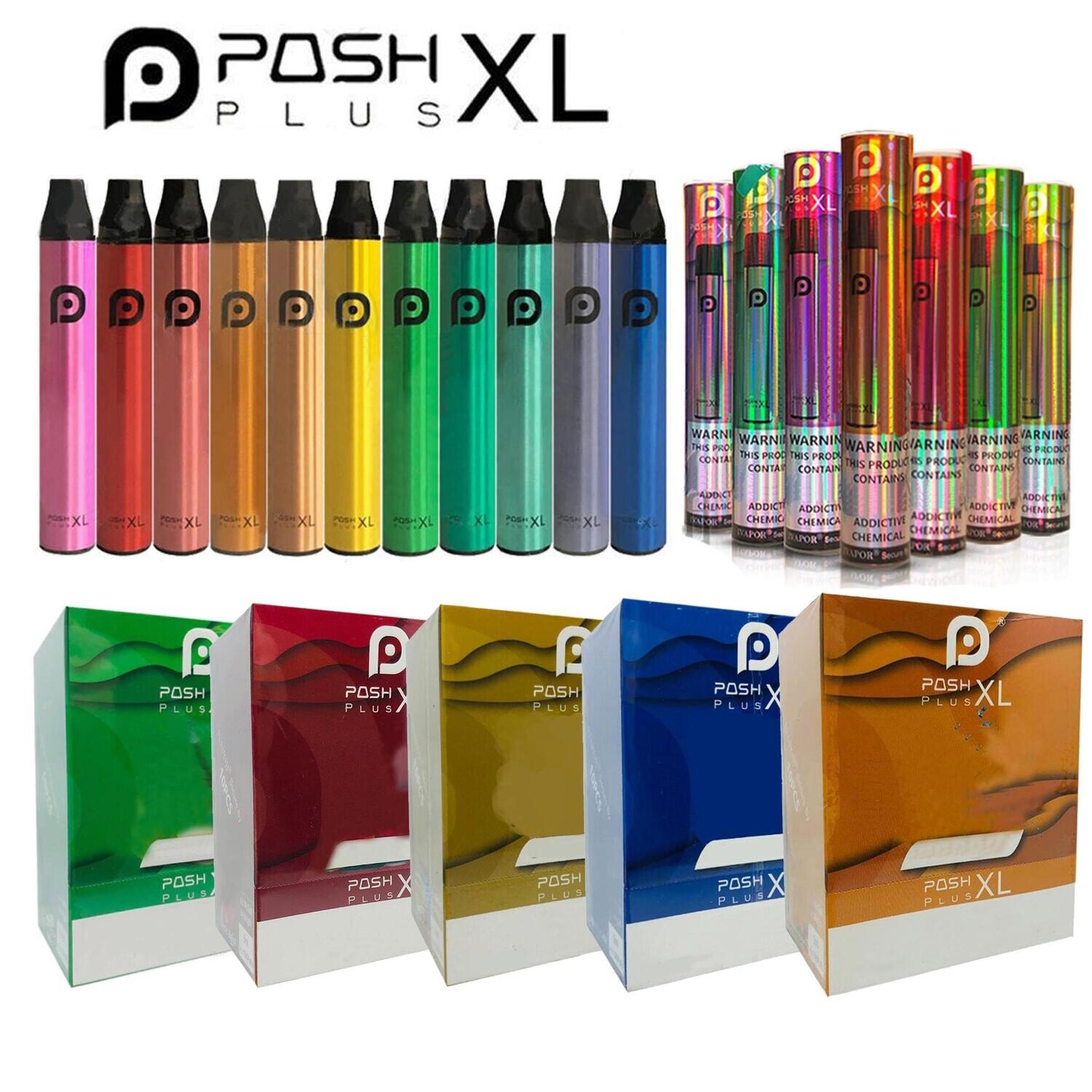 Posh XL / New Posh Plus 4.5ML 1500 Puffs Prefilled Nicotine Salt Disposable Device