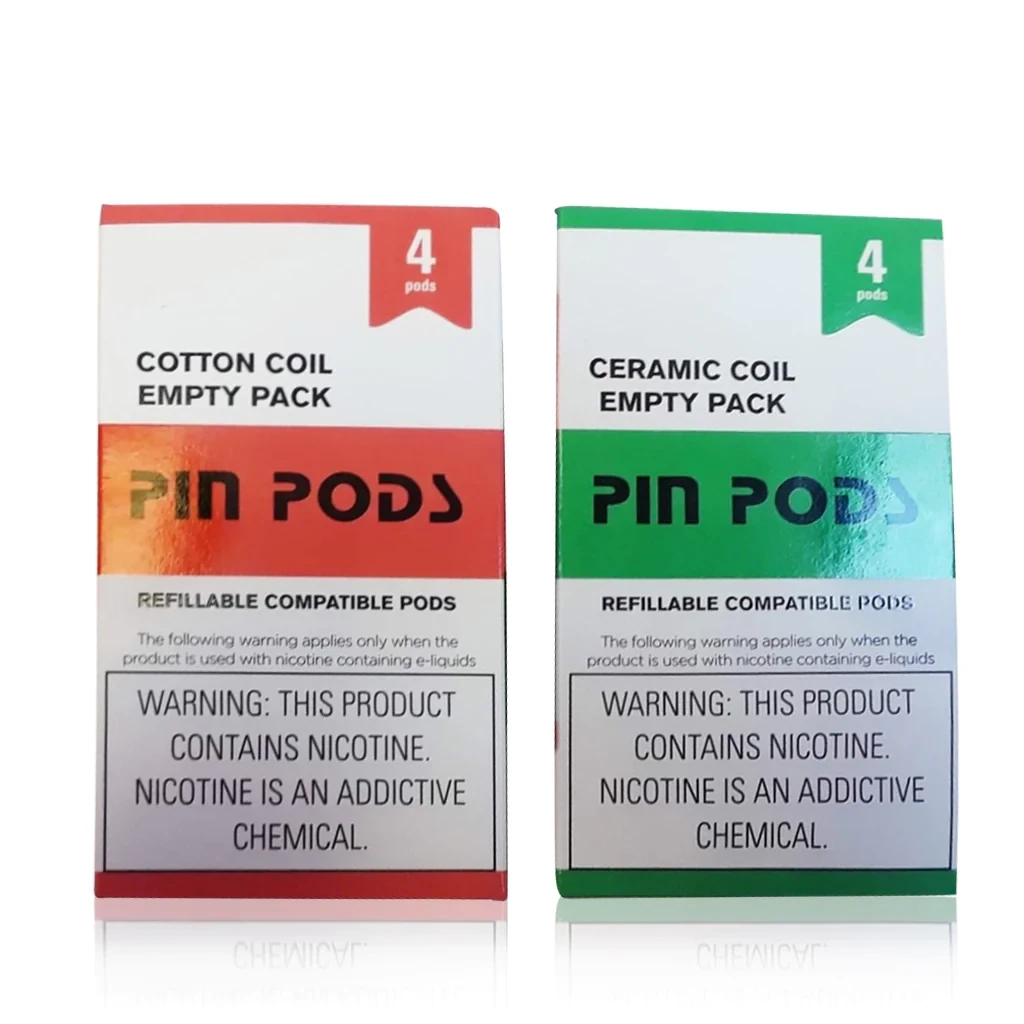 Unfilled Replacement Pods - Pin Pods - 4 pods in a pack!