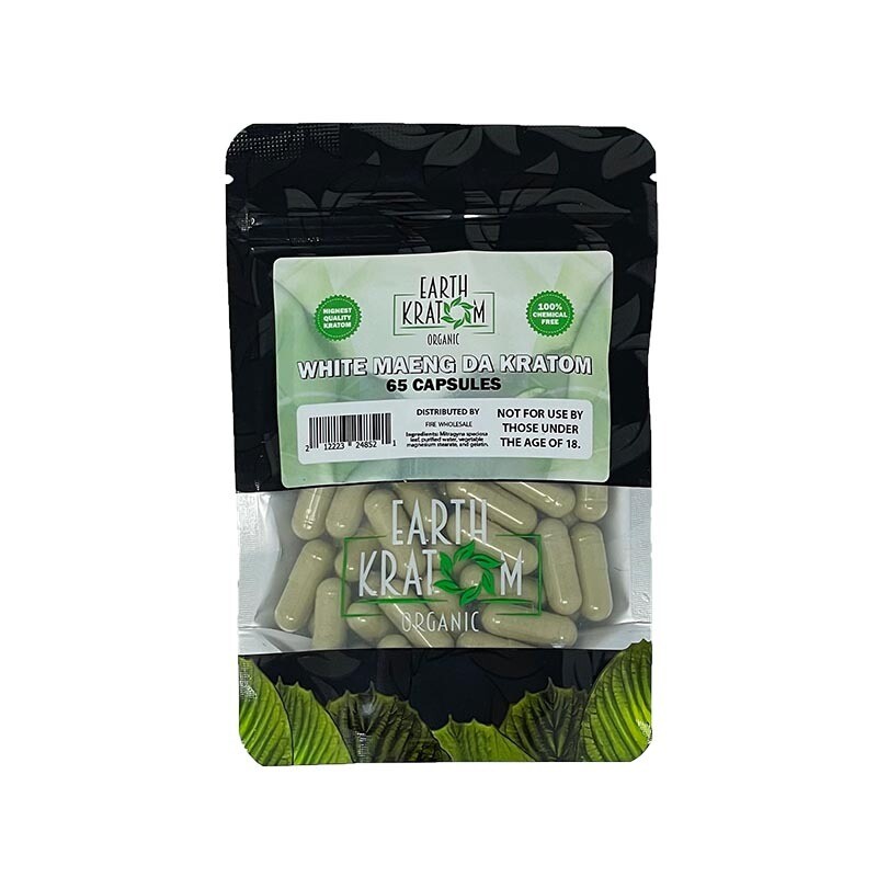 65ct White Maeng Da Kratom Capsules