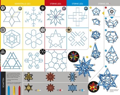 Bauanleitung Eiskristalle und Sterne