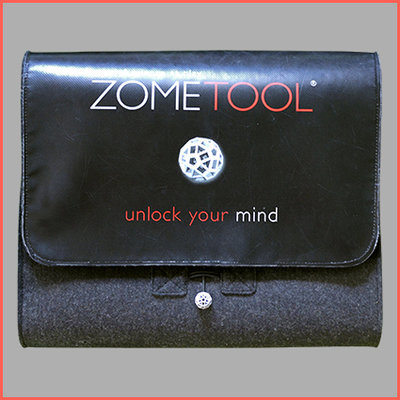 Zometool Umhängetasche aus Wollfilz &quot;unlock your mind&quot;