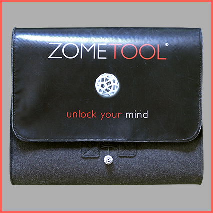 Zometool Umhängetasche aus Wollfilz &quot;unlock your mind&quot;