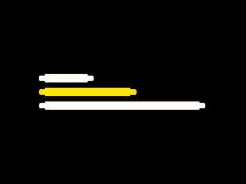 Zometool Streben/Struts B1 GELB