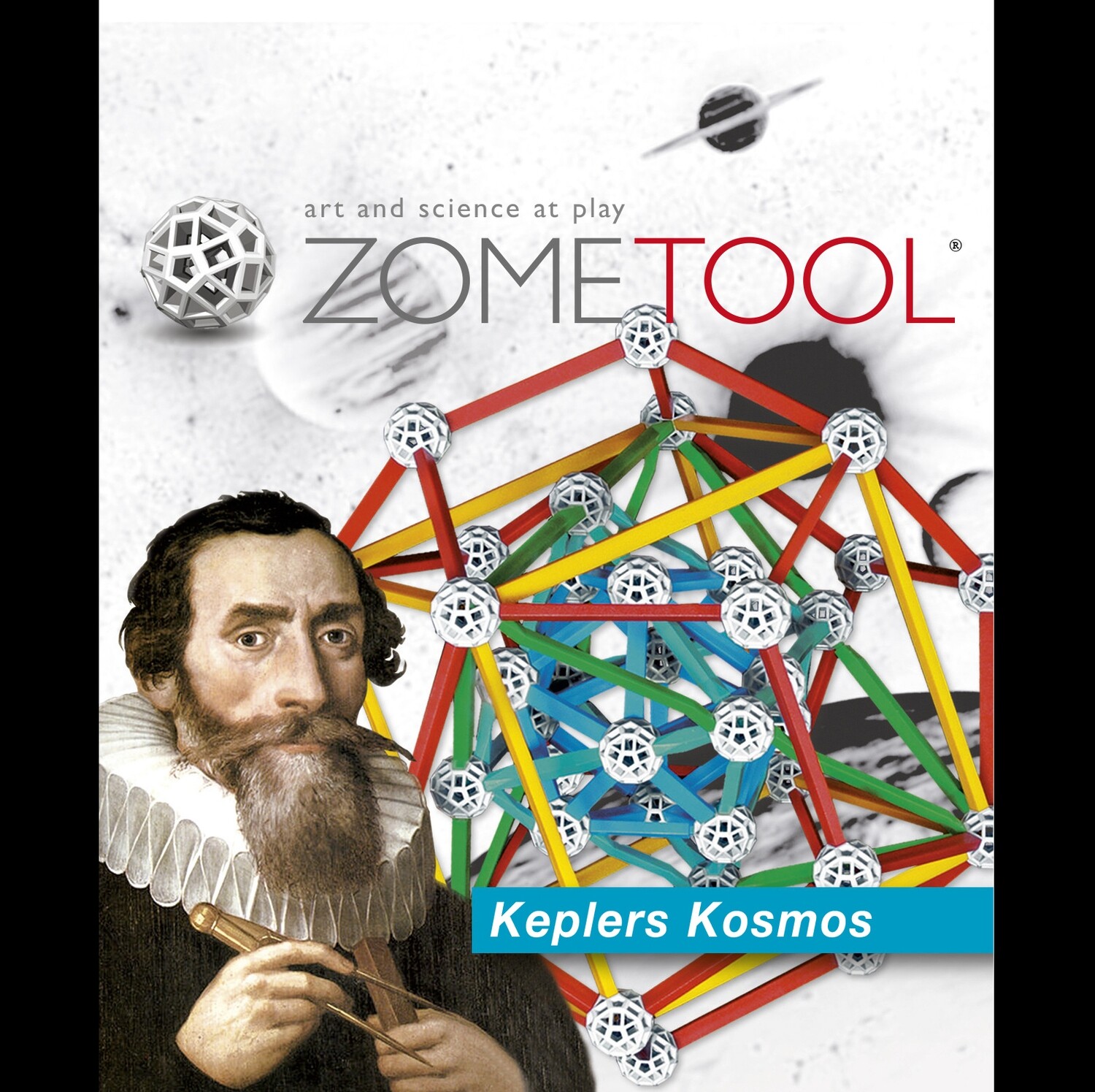 Kepler's Kosmos - the 5 perfect solids in one model.