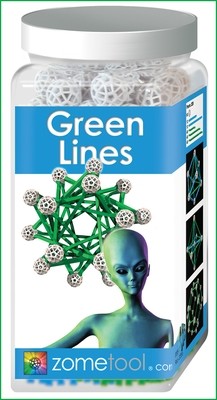 Green Lines make Zometool more versatile and complex Green Lines make Zometool more versatile and complex