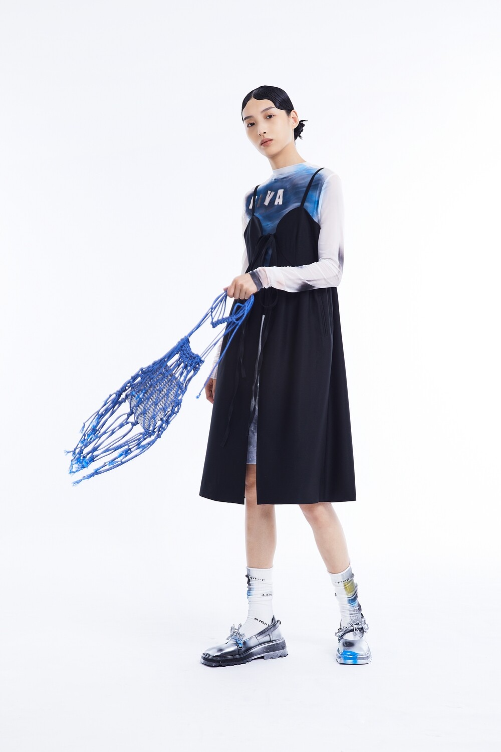 Black cardigan dress