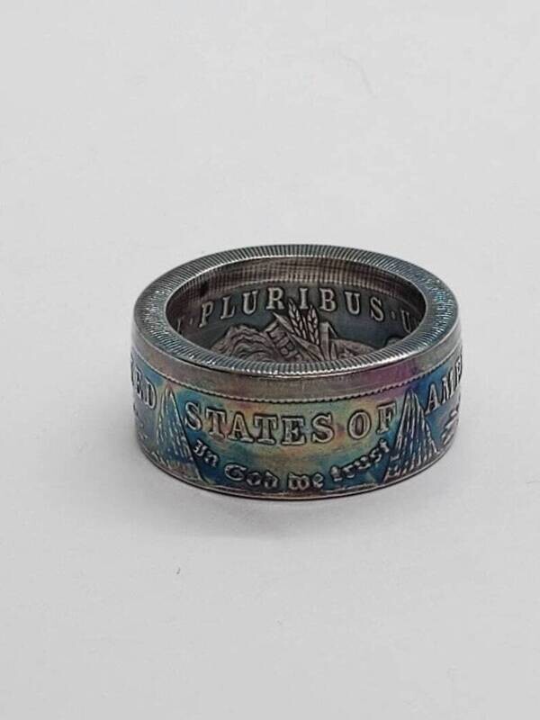 Morgan Silver Dollar Coin Ring (Choose your year)