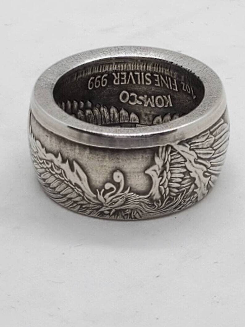 Korea Phoenix Coin Ring