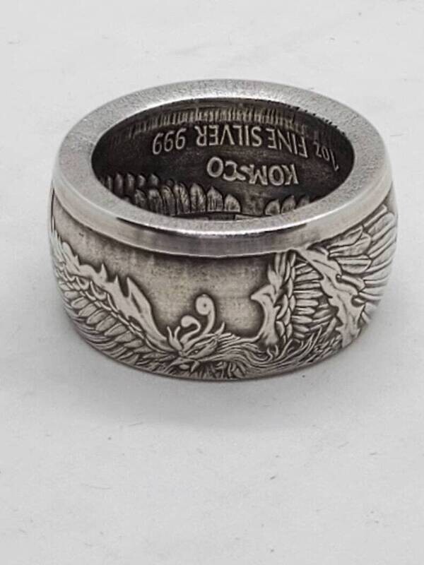 Korea Phoenix Coin Ring