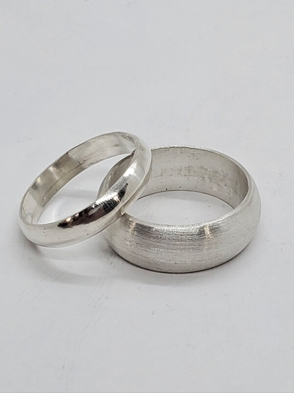 Plain silver bands