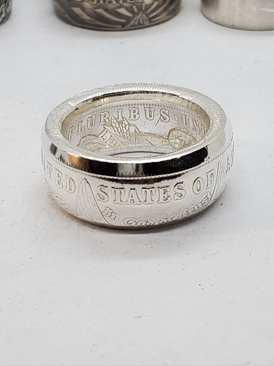 Morgan Silver Dollar Coin Ring (Choose your year)