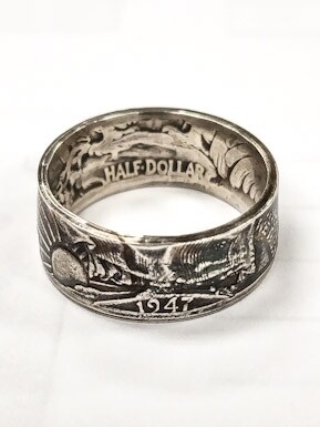 Walking liberty coin ring (choose your year)