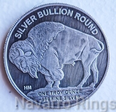 2022 Silver Buffalo skull coin