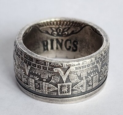 Aztec Calender ring, Navarro Rings exclusive 