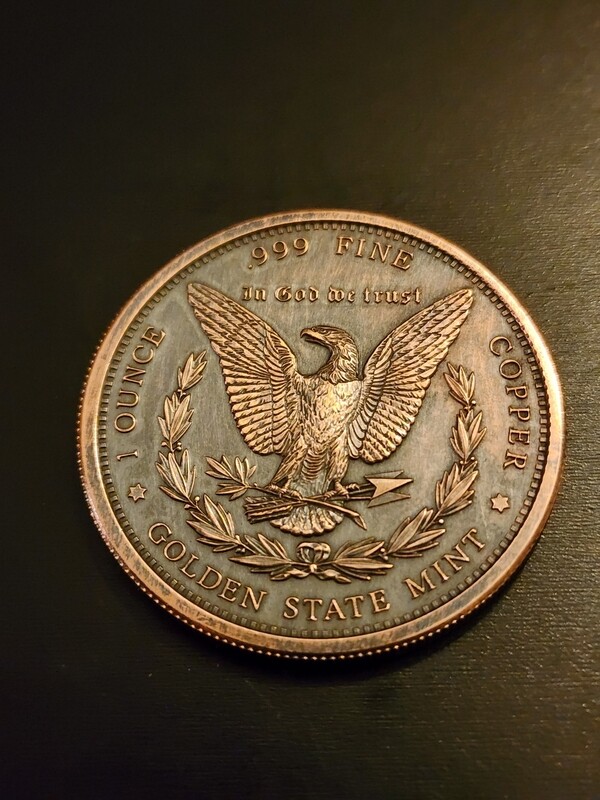 Copper Morgan Hobo Nickel