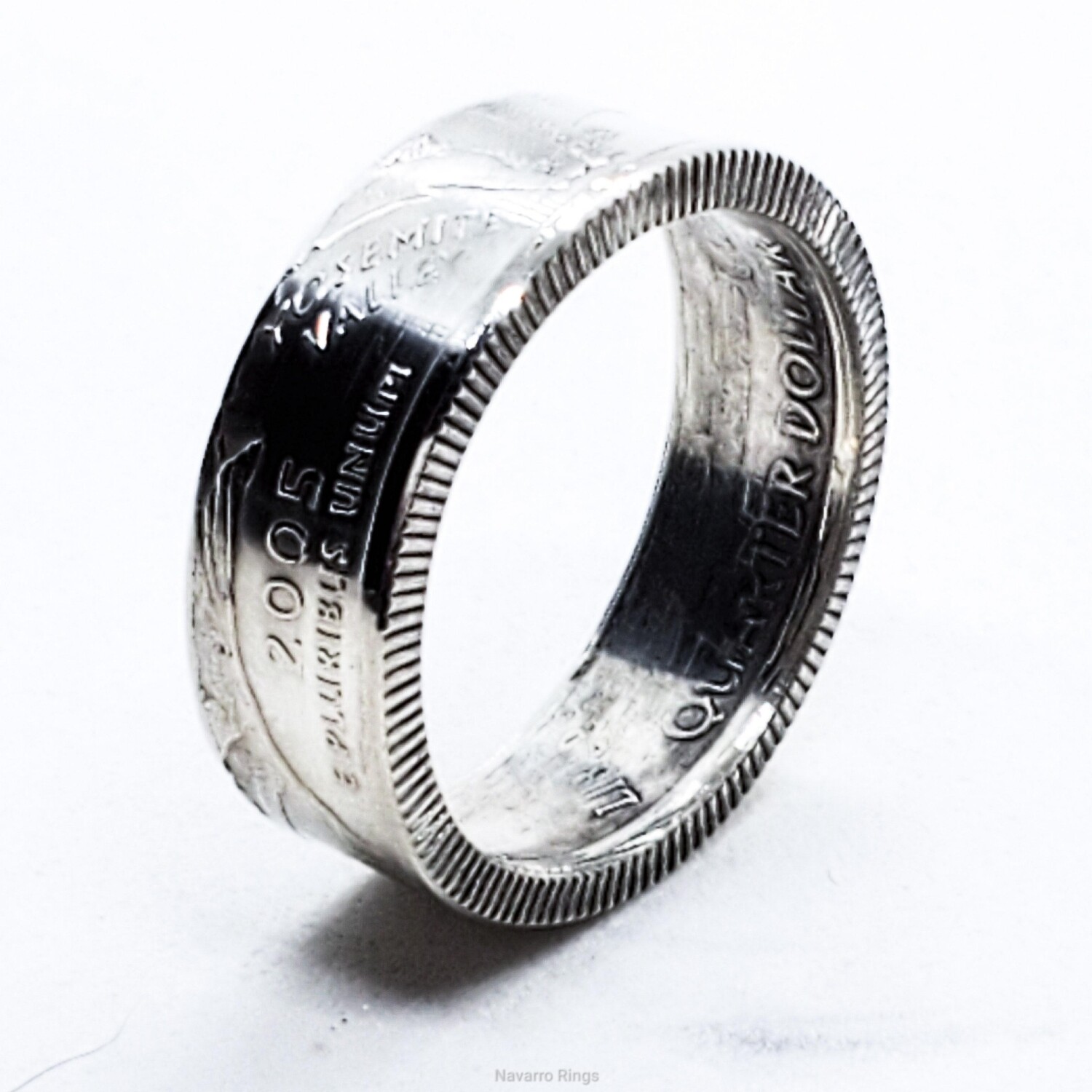 Silver Quarter ring