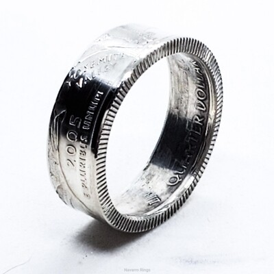Silver Quarter ring