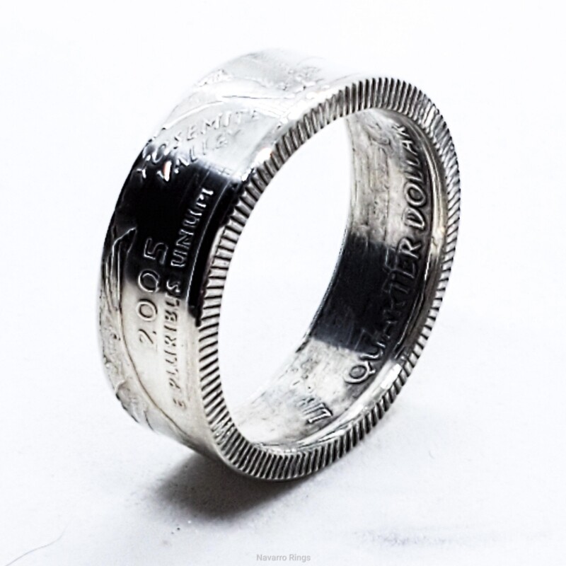 Silver Quarter ring