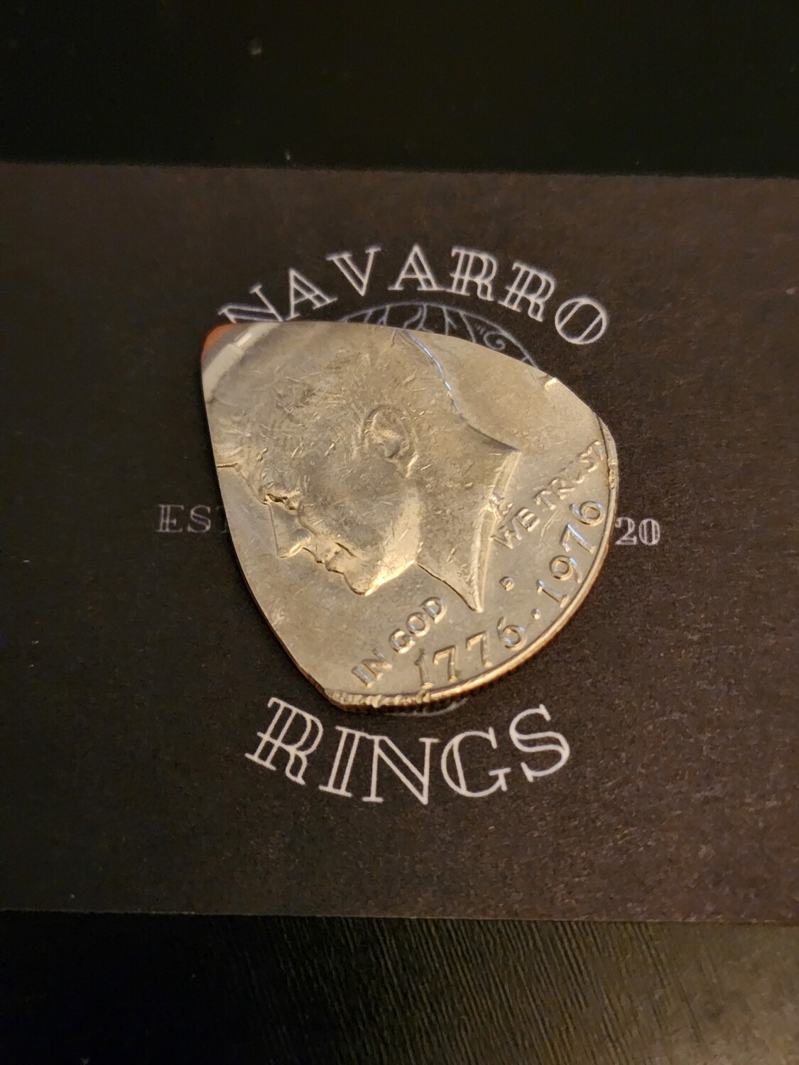 Kennedy half dollar guitar pick