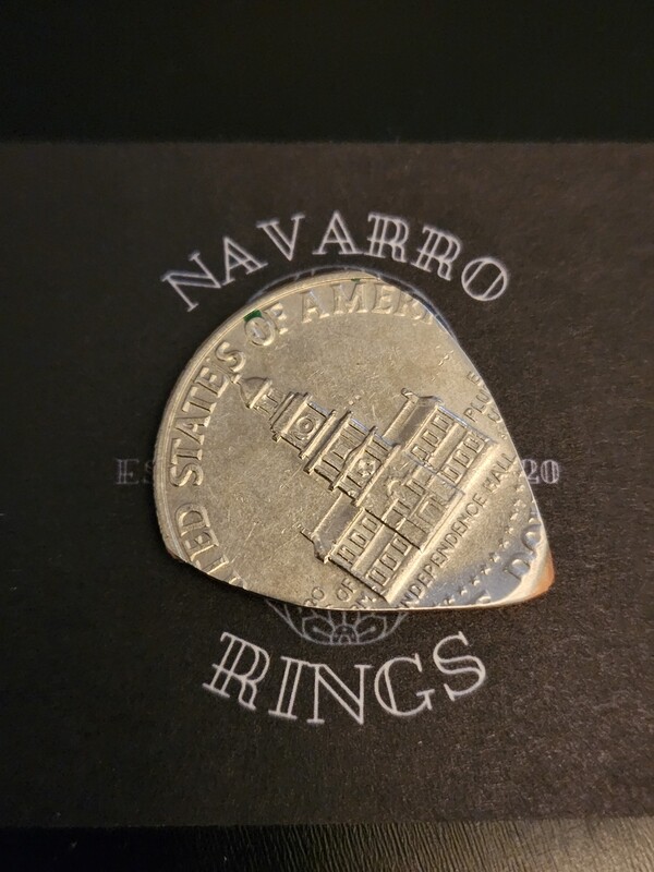 Kennedy half dollar guitar pick
