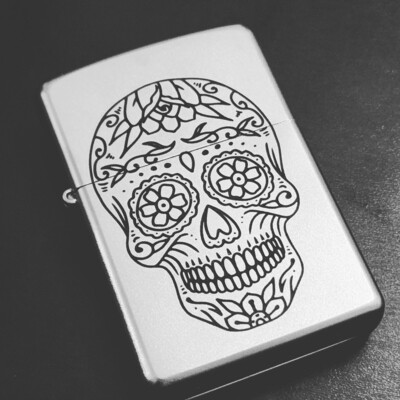 Windproof lighter - Sugar Skull