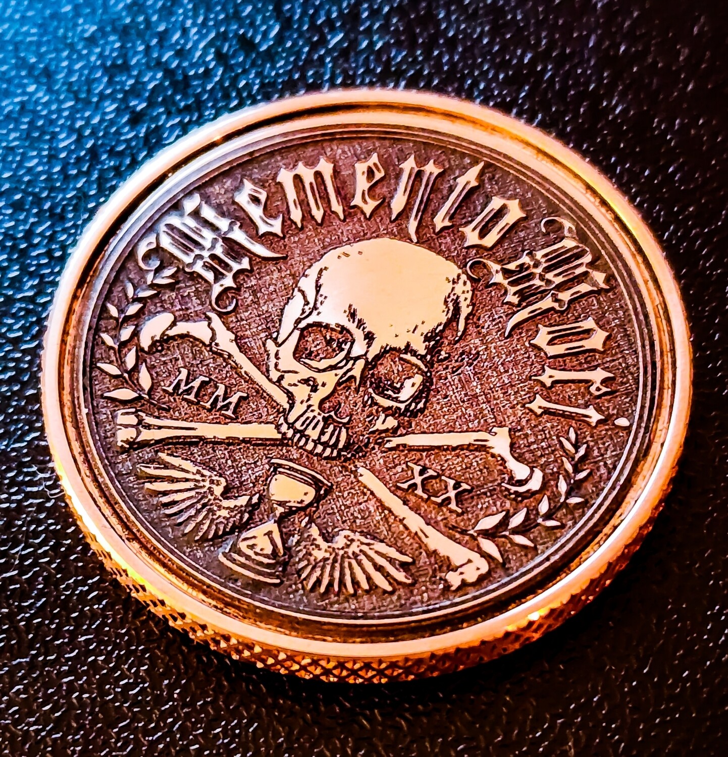 Copper Momento Mori EDC Coin