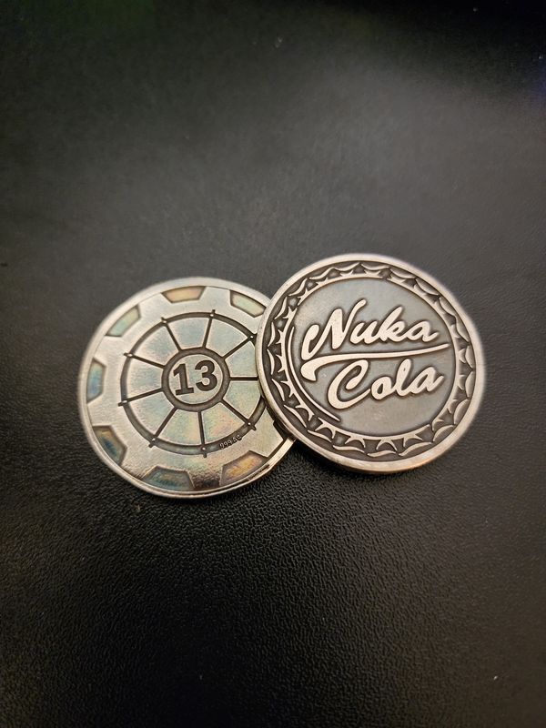 Silver Vault door EDC coin