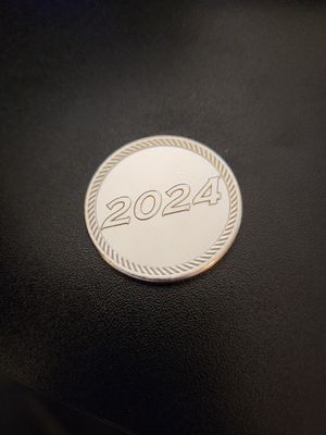 F*ck Cancer silver edc coin