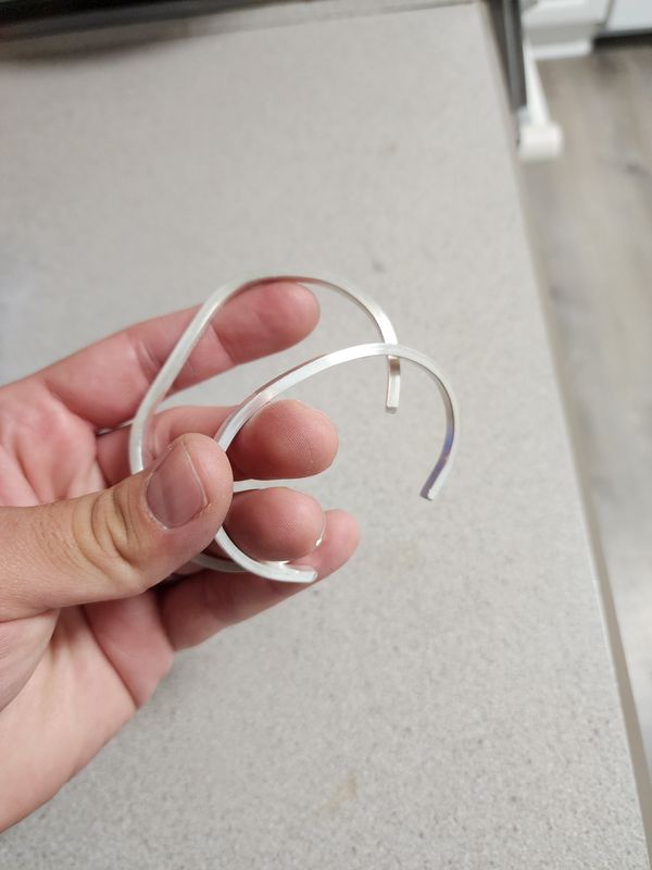 Minimalist silver cuff