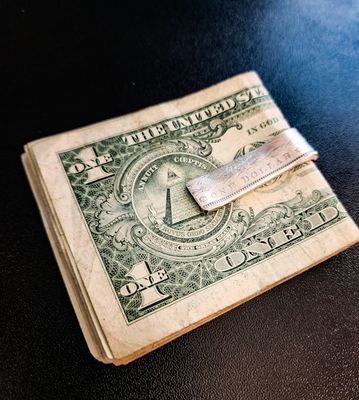Morgan Silver dollar money clip