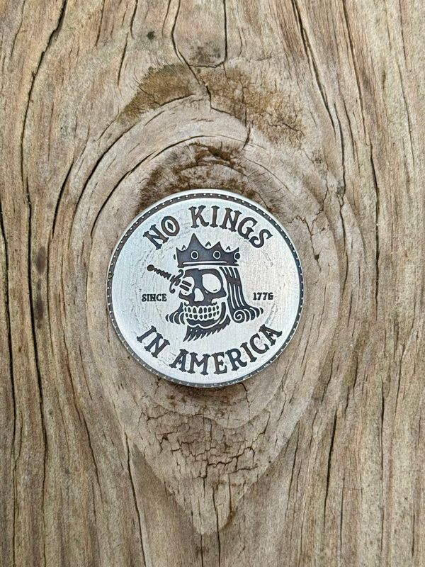 No Kings In America 999 silver token