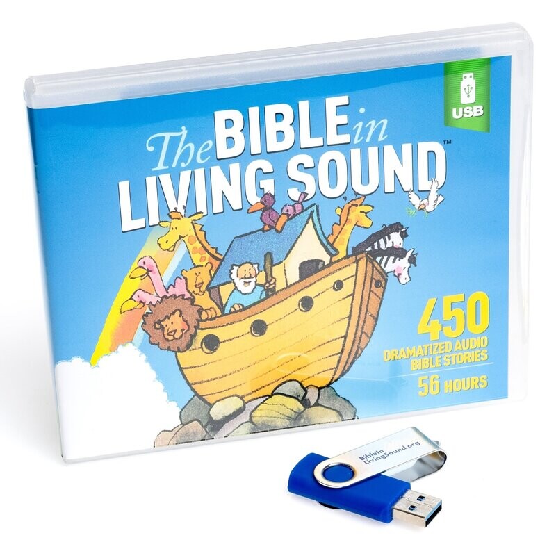 450 Bible Stories - MP3  Audio Files on USB Flash Drive