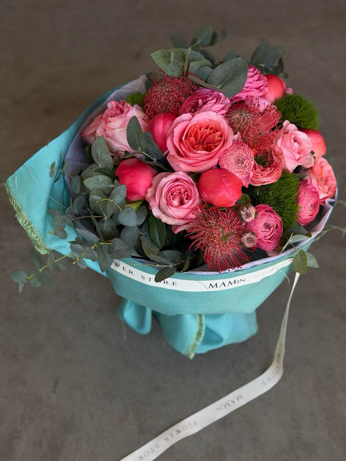 Puokštė "Pink Peonies Mix" L