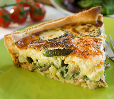 Vegetarian Quiche Slice