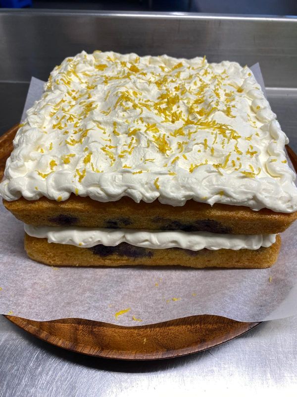 Blueberry Lemon &amp; Coconut Sponge