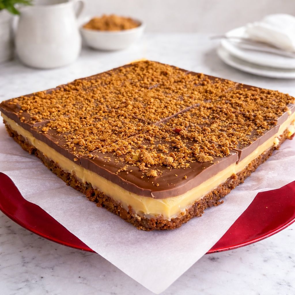 Biscoff Caramel Slice