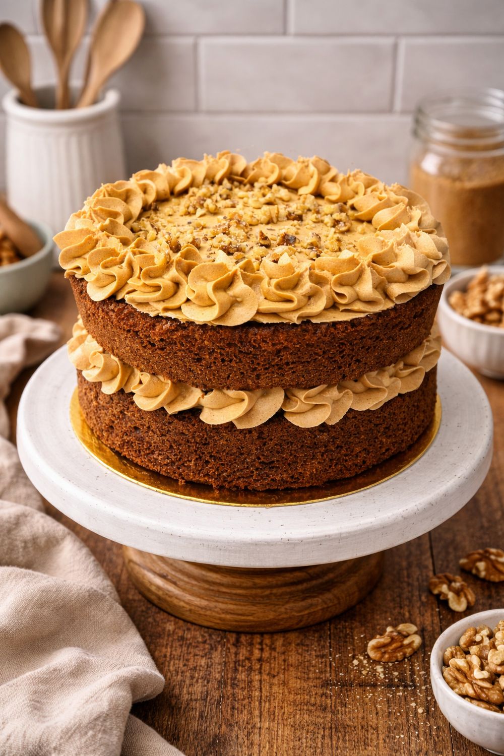 Coffee &amp; Walnut Cake