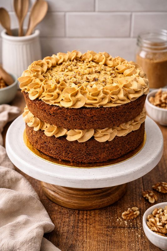 Coffee &amp; Walnut Cake