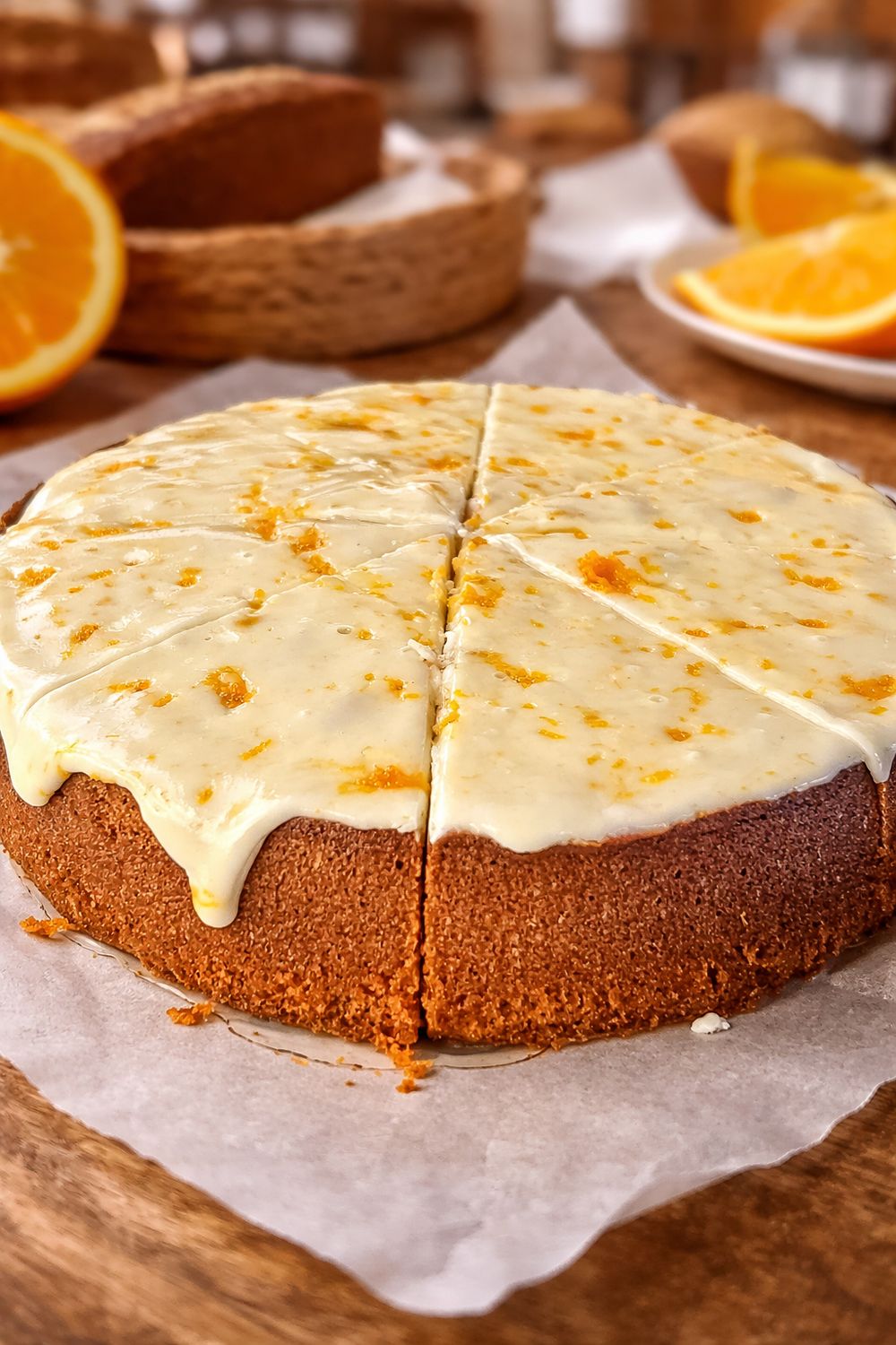 Orange Drizzle 9" Round Cake