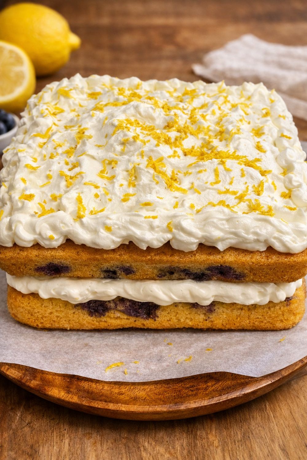 Blueberry Lemon &amp; Coconut Sponge