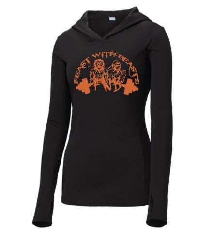 Womens Long Sleeve Active Wear Hoodie