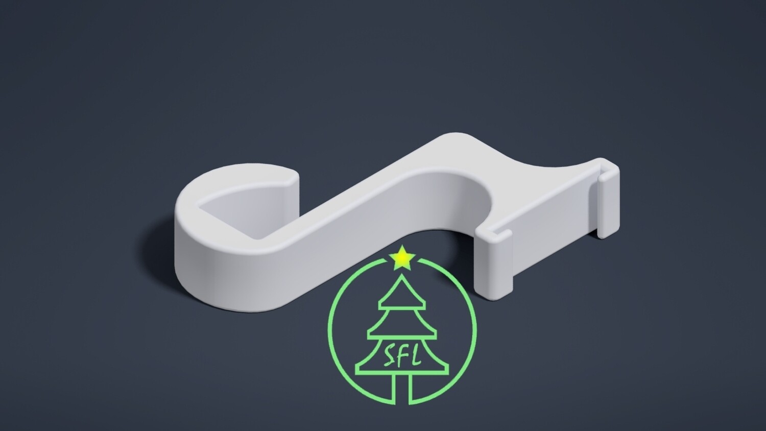 Standard Pixel Strip Gutter Clip, Zip Tie Channel Selection: Without Zip Tie Channel